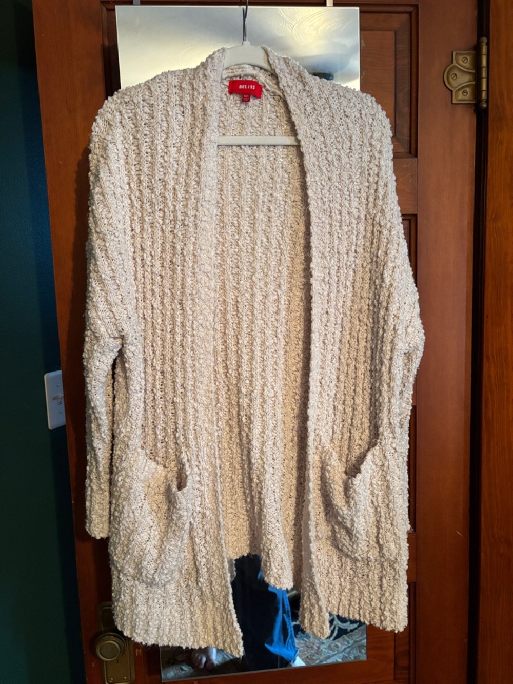 SPLENDID Cream Chunky Ribbed Open-Front Cardigan